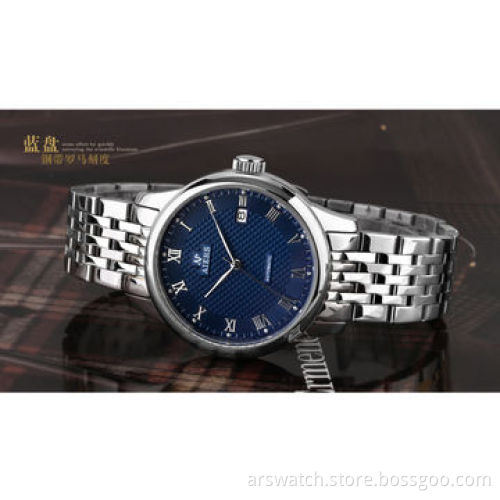 Premium high quality OEM brand stainless steel watch for men, stainless steel case and strap
